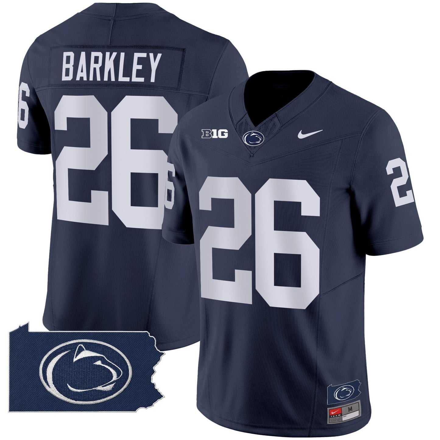 Penn State Nittany Lions 2024 Home Patch Vapor Limited Jersey - All Stitched