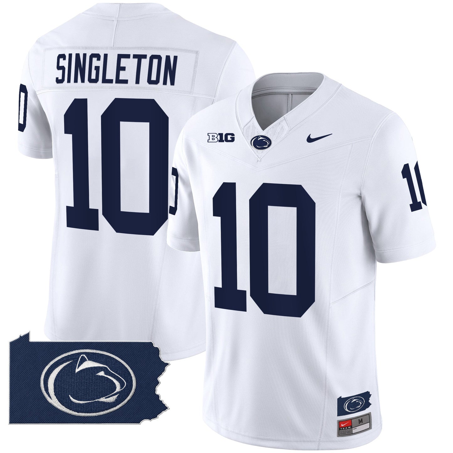 Penn State Nittany Lions 2024 Home Patch Vapor Limited Jersey - All Stitched