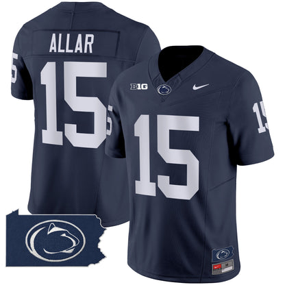 Penn State Nittany Lions 2024 Home Patch Vapor Limited Jersey - All Stitched