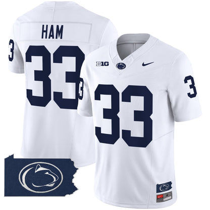 Penn State Nittany Lions 2024 Home Patch Vapor Limited Jersey - All Stitched