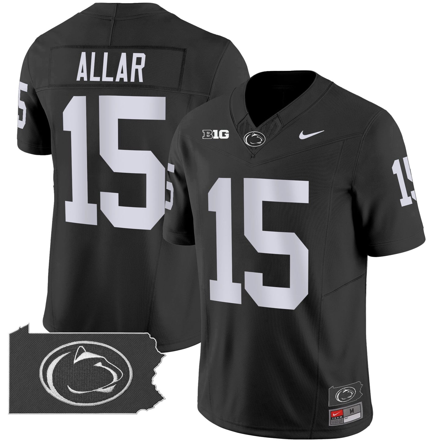 Penn State Nittany Lions 2024 Home Patch Vapor Limited Jersey - All Stitched