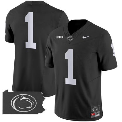 Penn State Nittany Lions 2024 Home Patch Vapor Limited Jersey - All Stitched