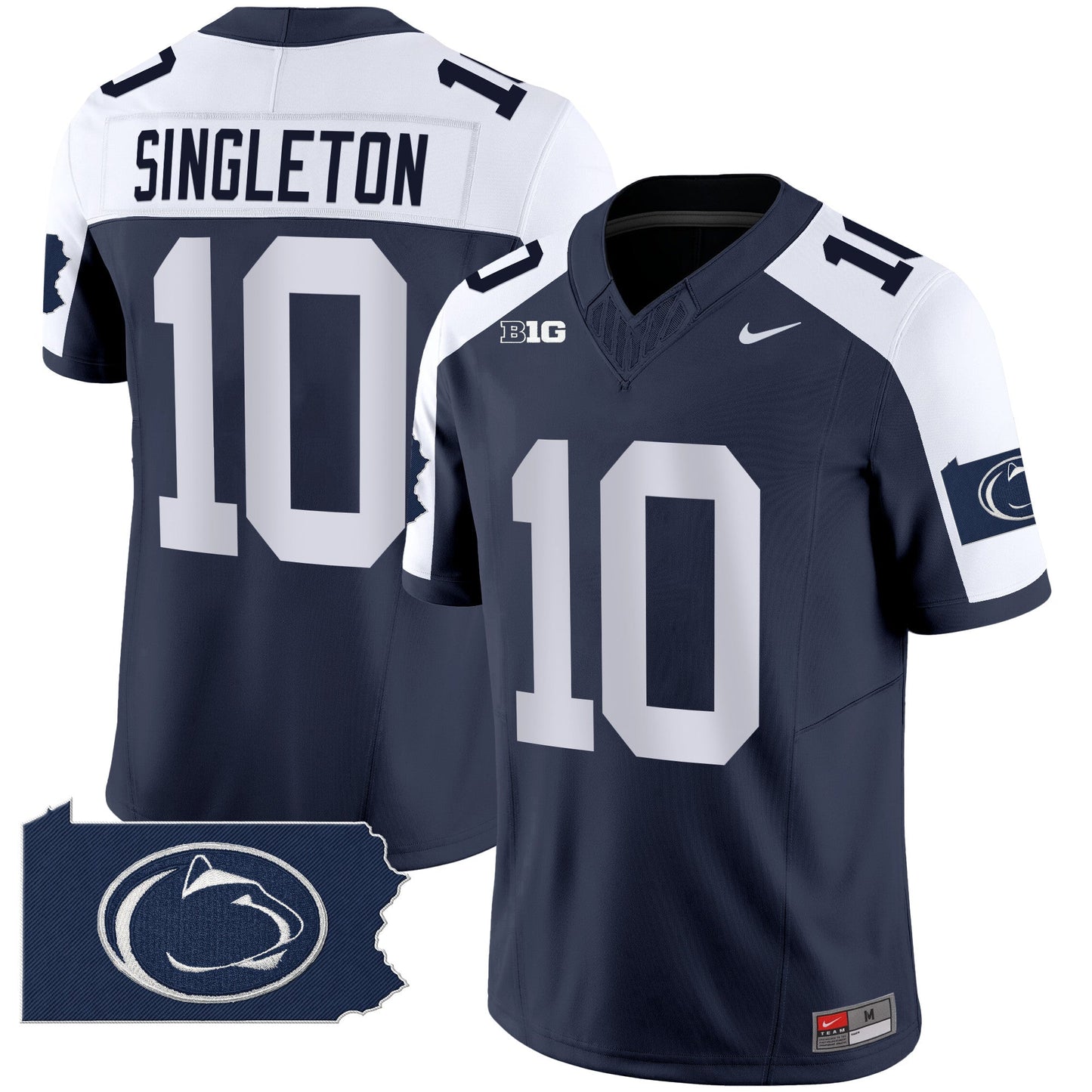 Penn State Nittany Lions 2024 Home Patch Vapor Limited Jersey - All Stitched