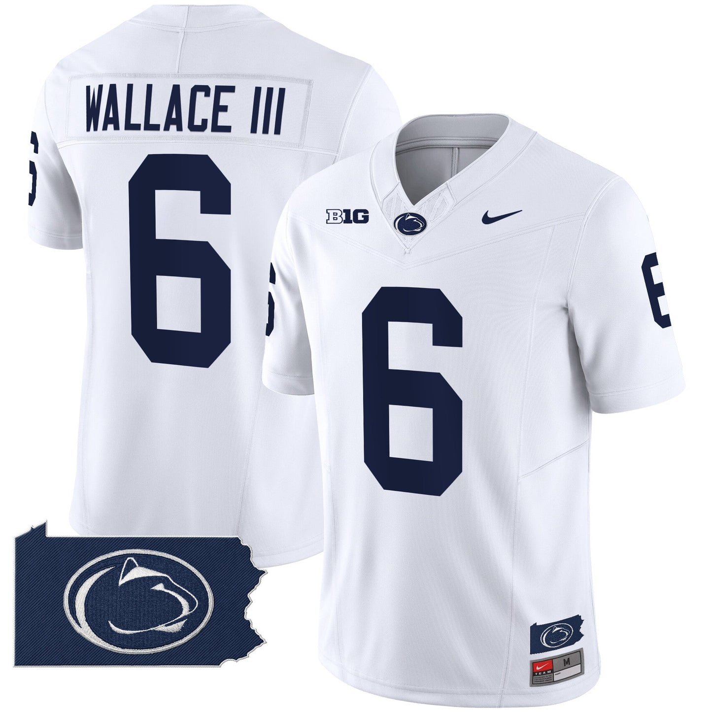 Penn State Nittany Lions 2024 Home Patch Vapor Limited Jersey - All Stitched