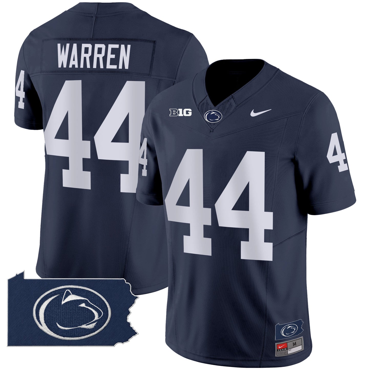 Penn State Nittany Lions 2024 Home Patch Vapor Limited Jersey - All Stitched