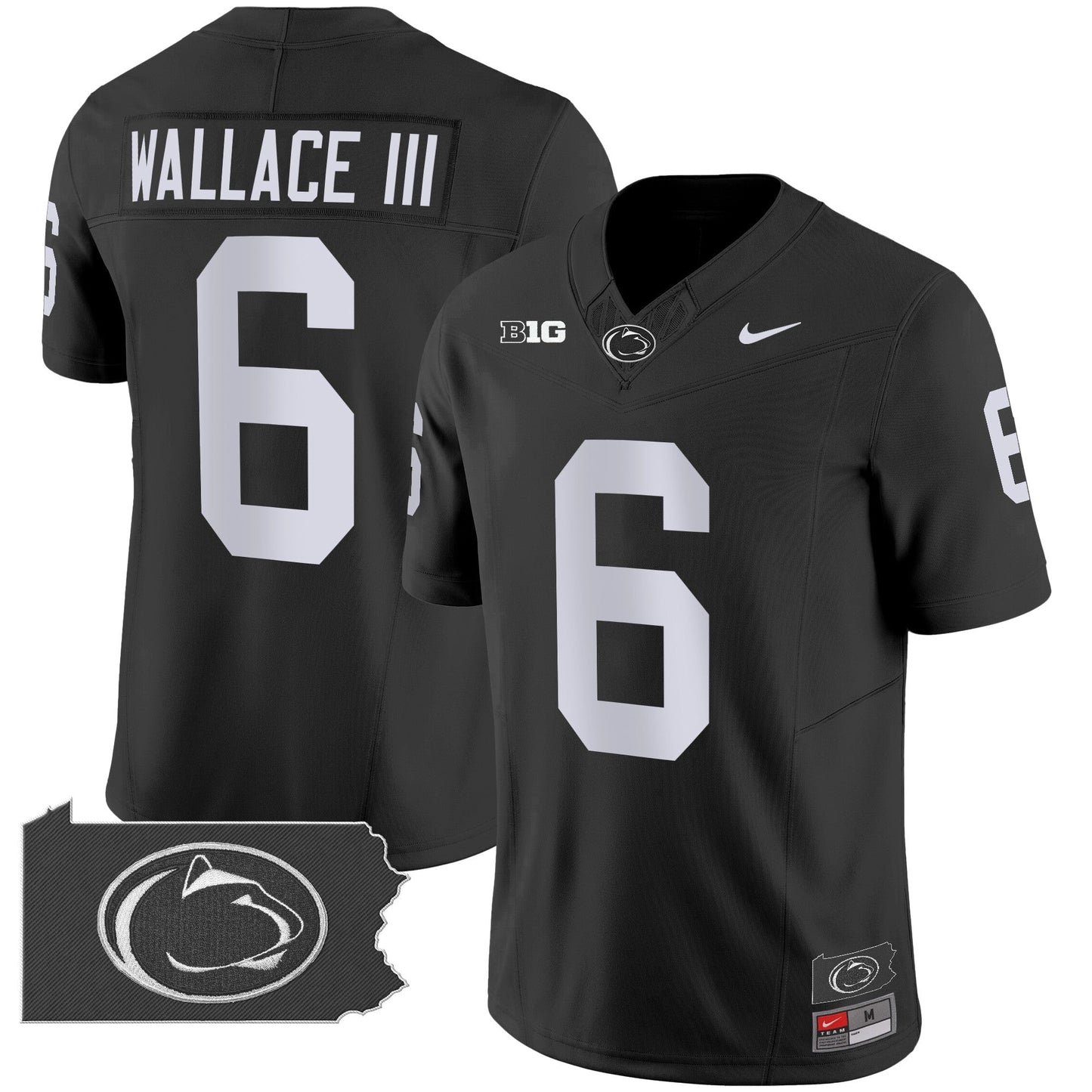 Penn State Nittany Lions 2024 Home Patch Vapor Limited Jersey - All Stitched