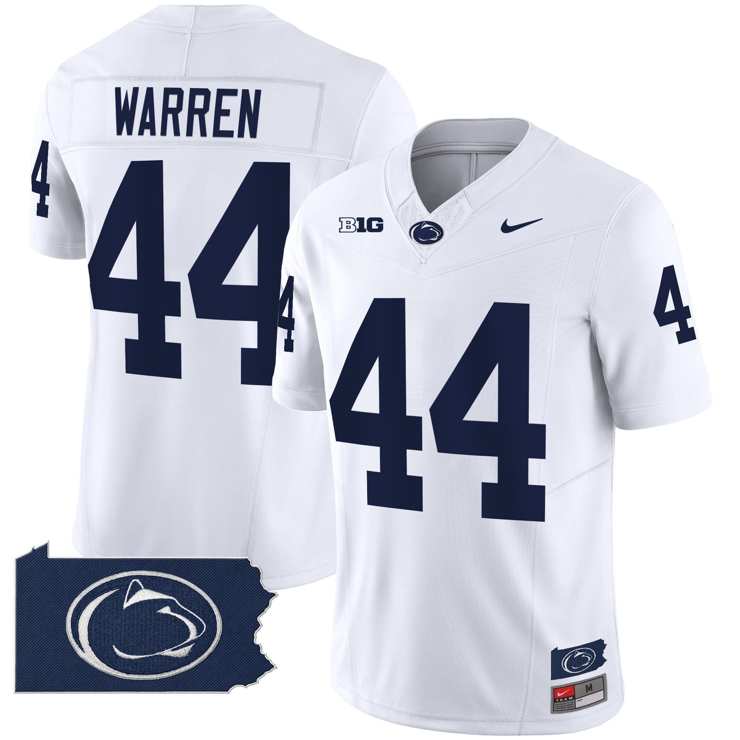 Penn State Nittany Lions 2024 Home Patch Vapor Limited Jersey - All Stitched
