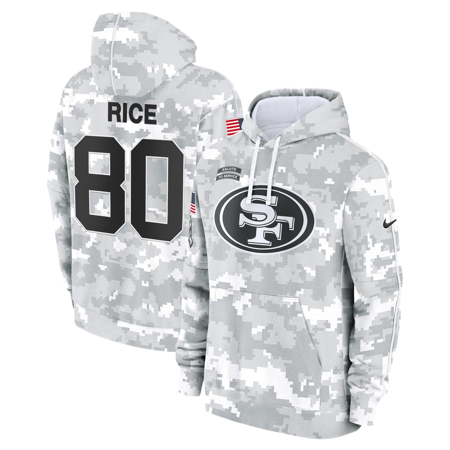 49ers 2024 Salute to Service Fleece Pullover Hoodie