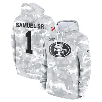 49ers 2024 Salute to Service Fleece Pullover Hoodie