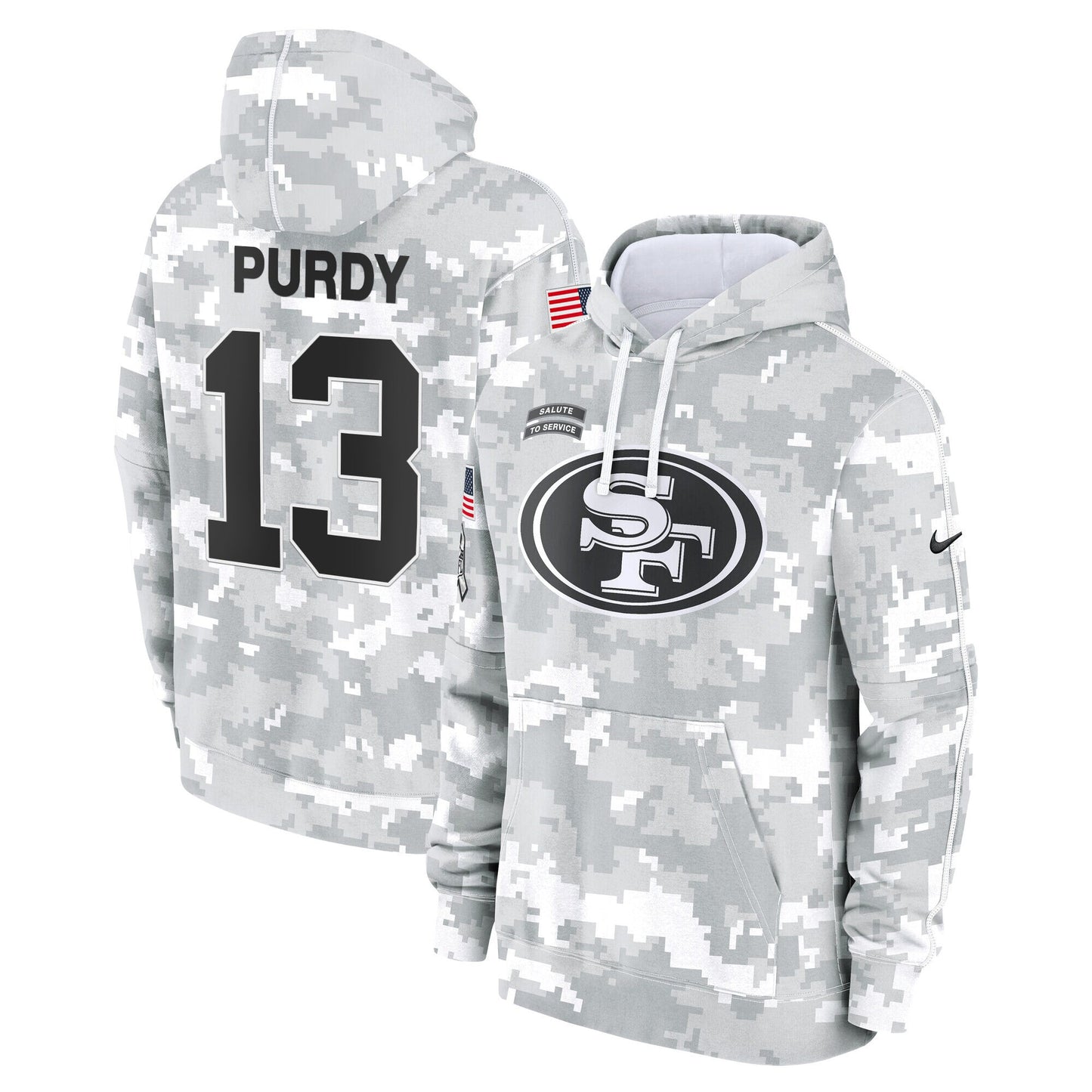 49ers 2024 Salute to Service Fleece Pullover Hoodie