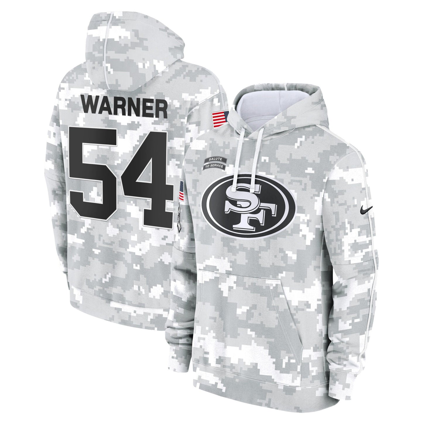 49ers 2024 Salute to Service Fleece Pullover Hoodie