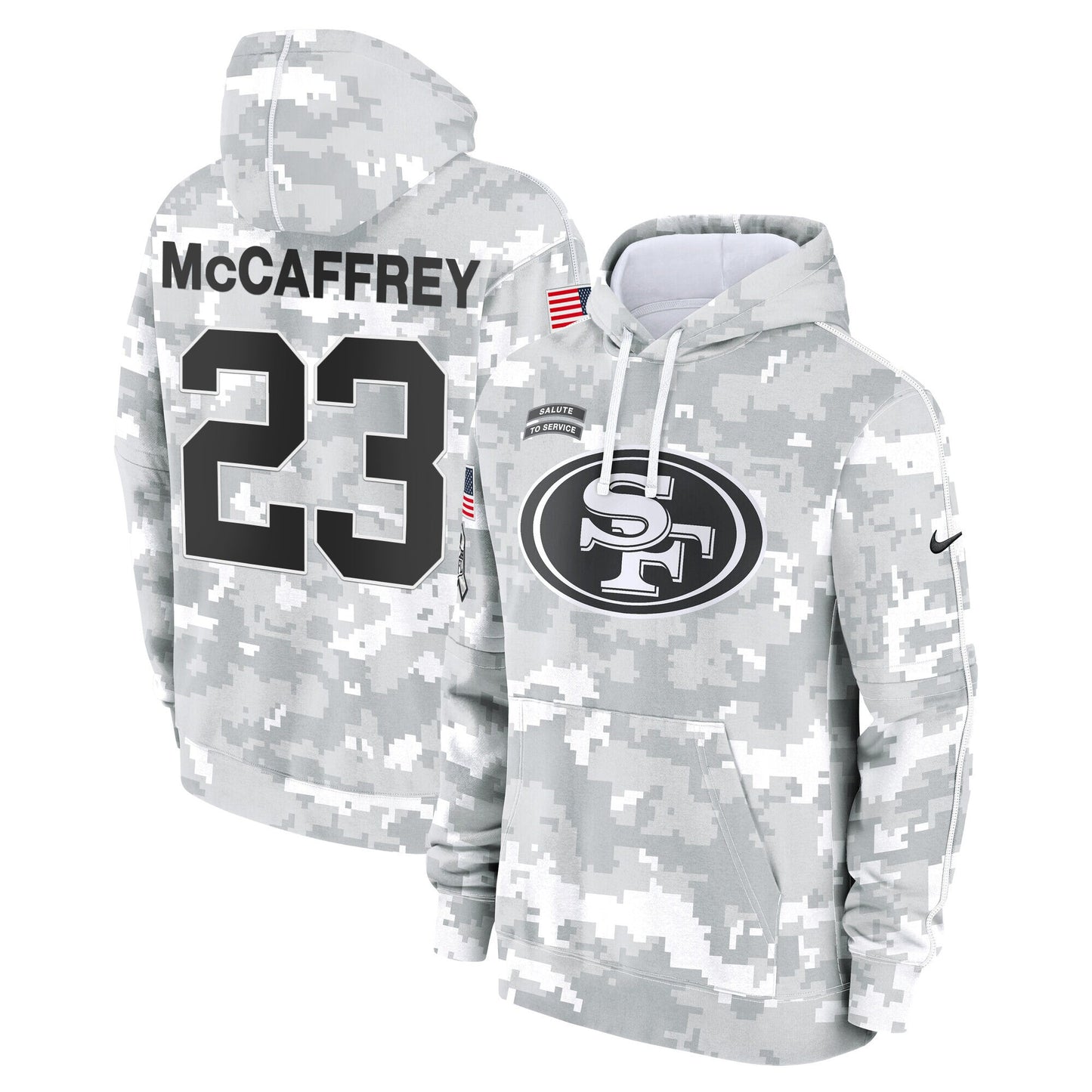 49ers 2024 Salute to Service Fleece Pullover Hoodie