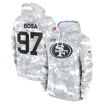 49ers 2024 Salute to Service Fleece Pullover Hoodie