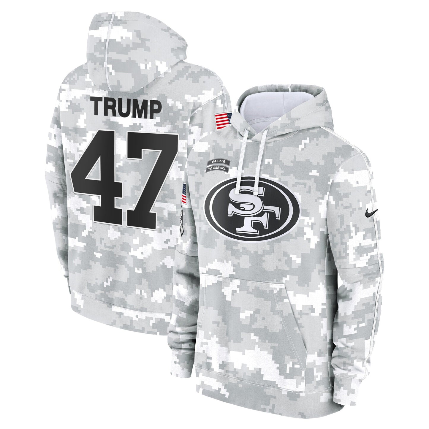 49ers 2024 Salute to Service Fleece Pullover Hoodie