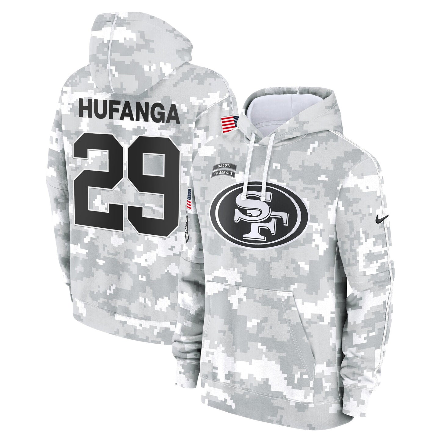 49ers 2024 Salute to Service Fleece Pullover Hoodie