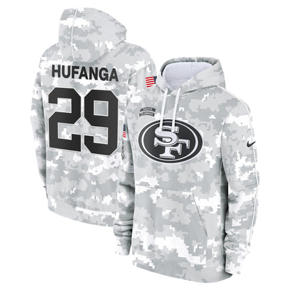 49ers 2024 Salute to Service Fleece Pullover Hoodie