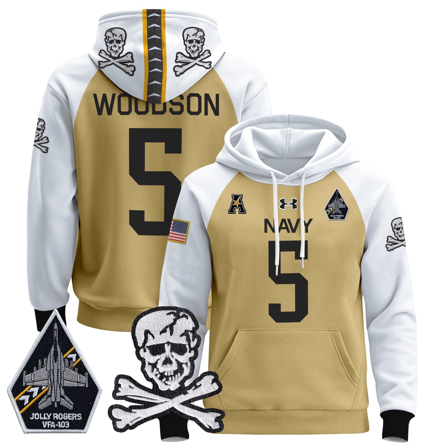 Navy Midshipmen 2024 Pullover Hoodie V2