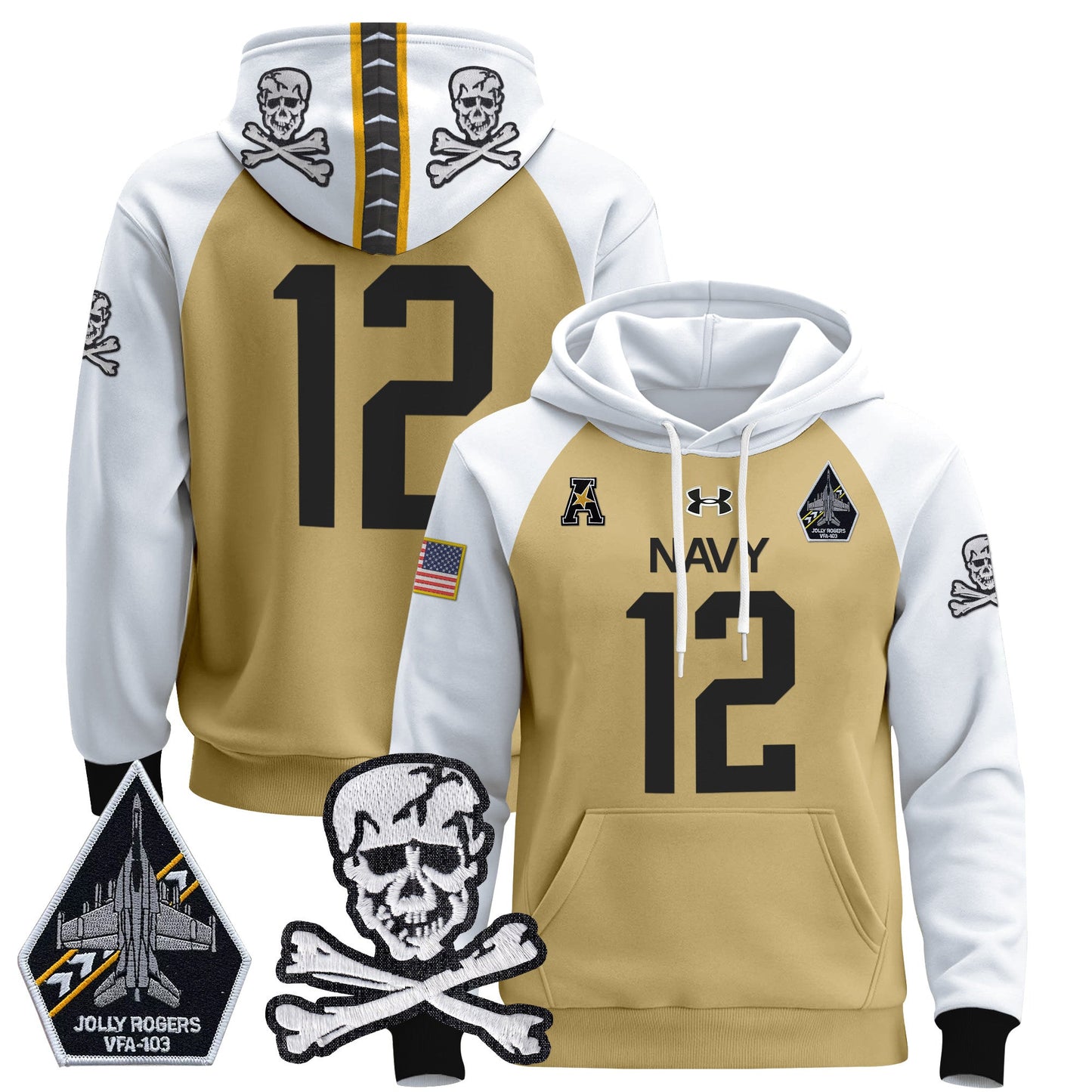 Navy Midshipmen 2024 Pullover Hoodie V2