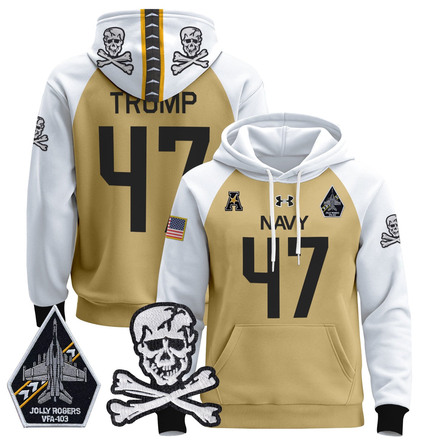 Navy Midshipmen 2024 Pullover Hoodie V2