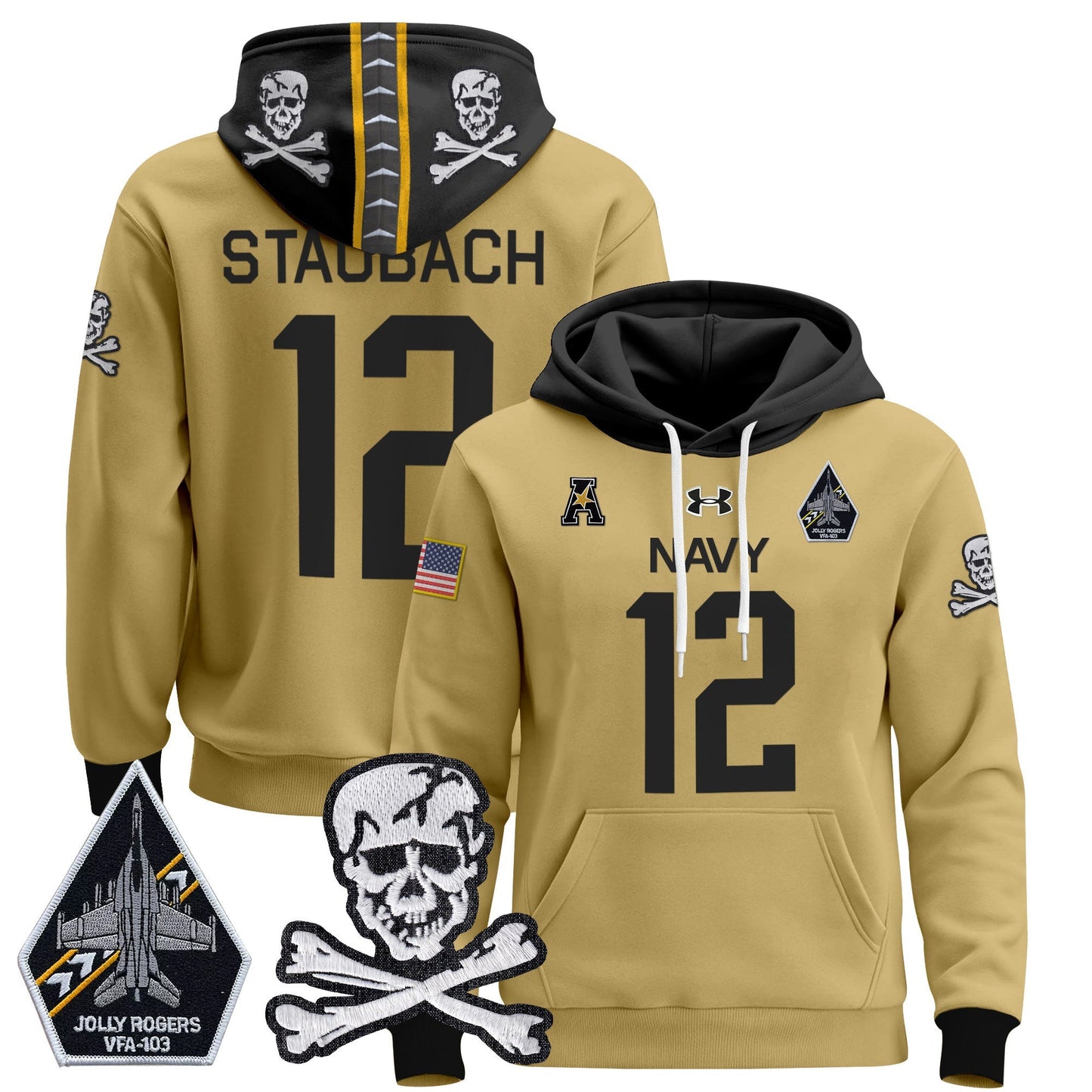 Navy Midshipmen 2024 Pullover Hoodie V2