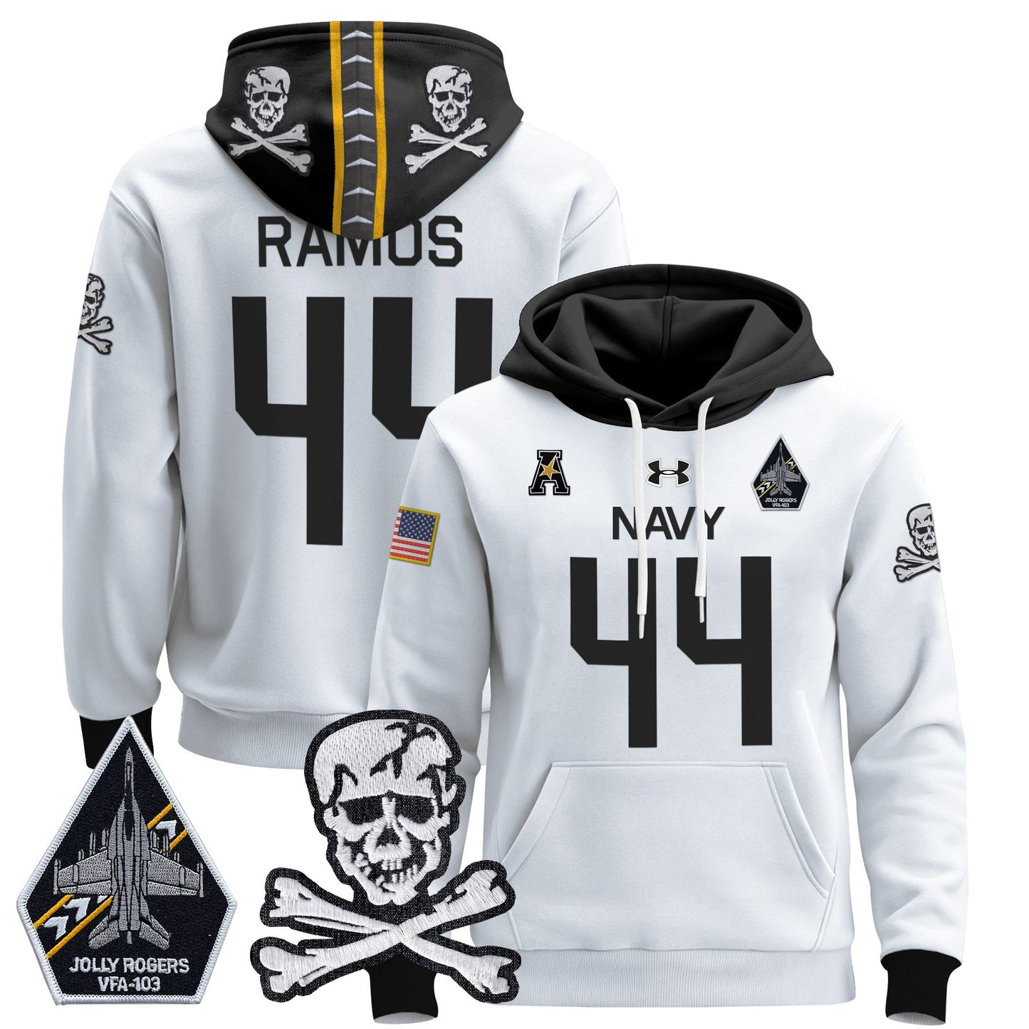 Navy Midshipmen 2024 Pullover Hoodie V2