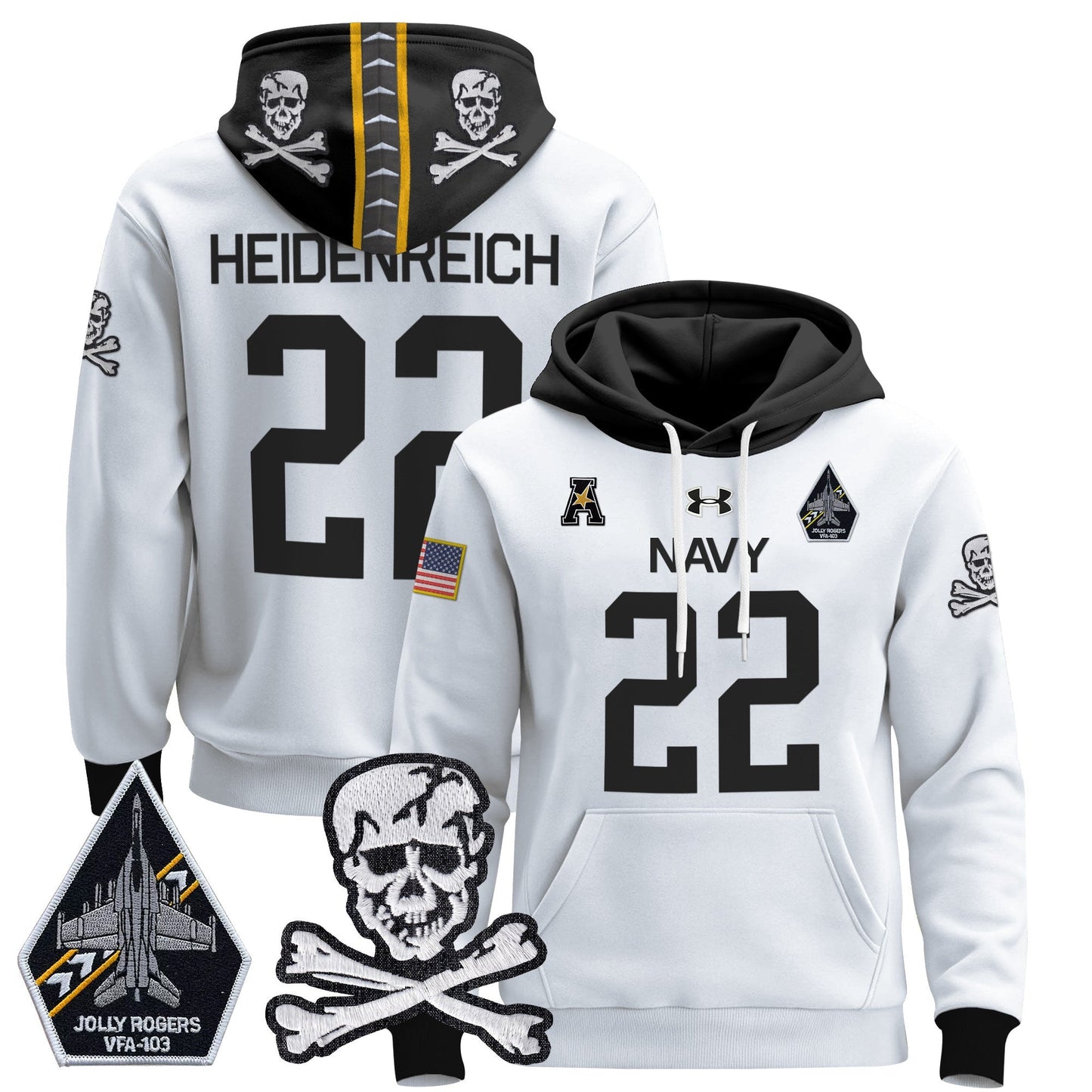 Navy Midshipmen 2024 Pullover Hoodie V2