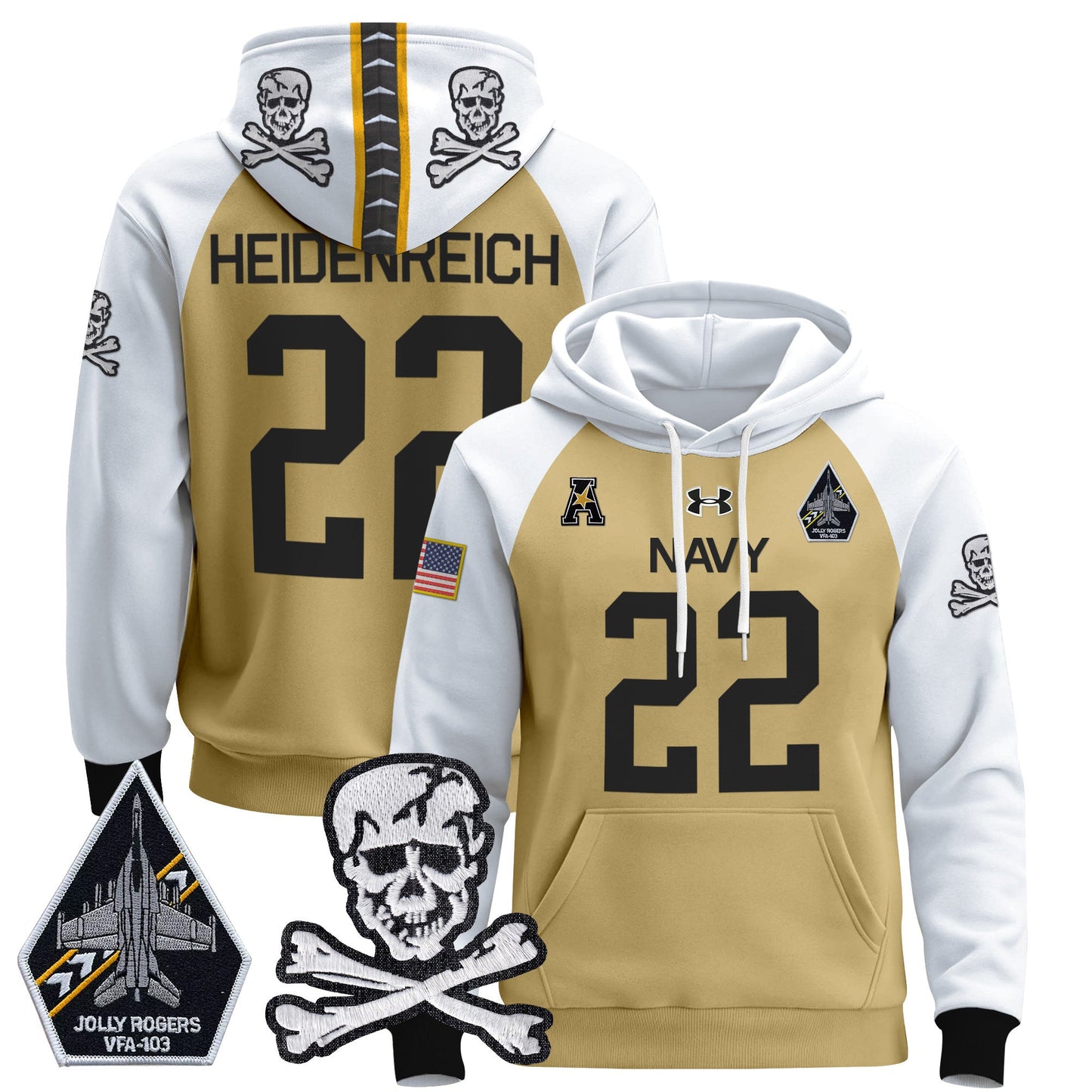 Navy Midshipmen 2024 Pullover Hoodie V2