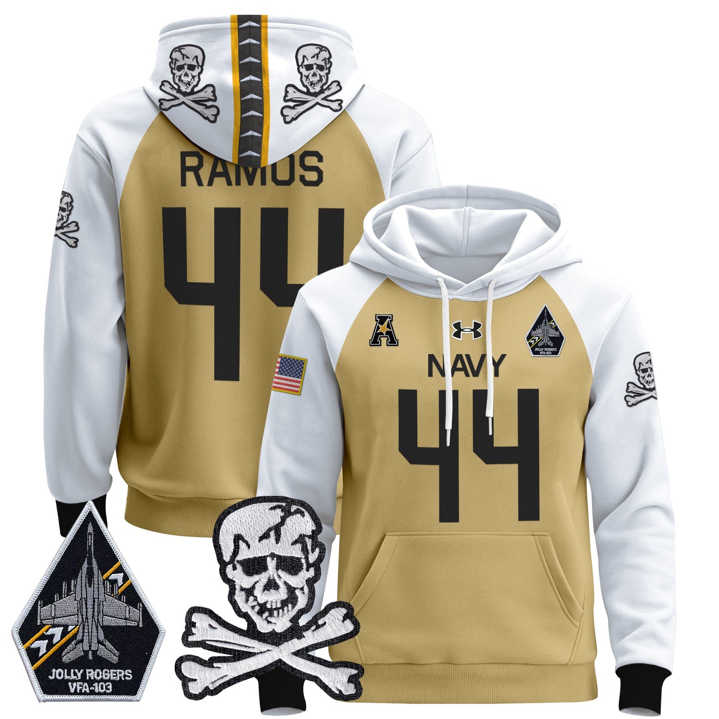 Navy Midshipmen 2024 Pullover Hoodie V2