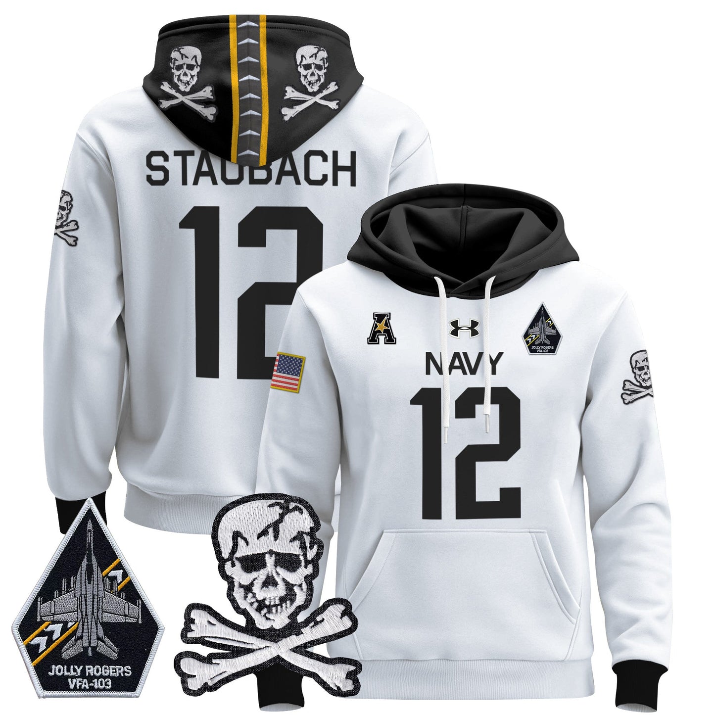 Navy Midshipmen 2024 Pullover Hoodie V2