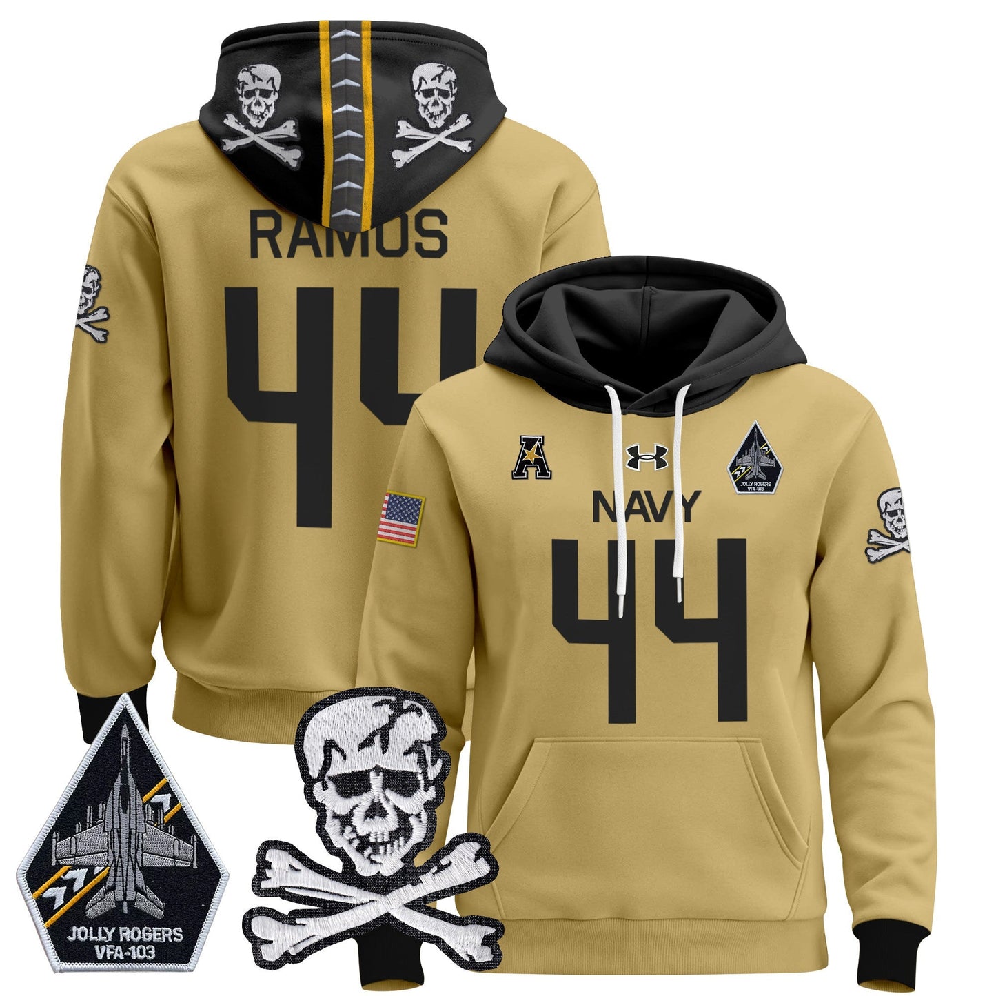Navy Midshipmen 2024 Pullover Hoodie V2