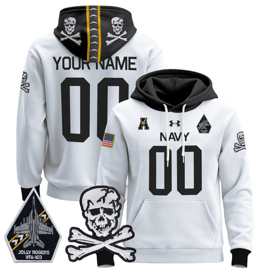 Navy Midshipmen 2024 Custom Pullover Hoodie V2