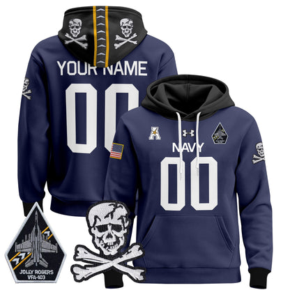 Navy Midshipmen 2024 Custom Pullover Hoodie V2