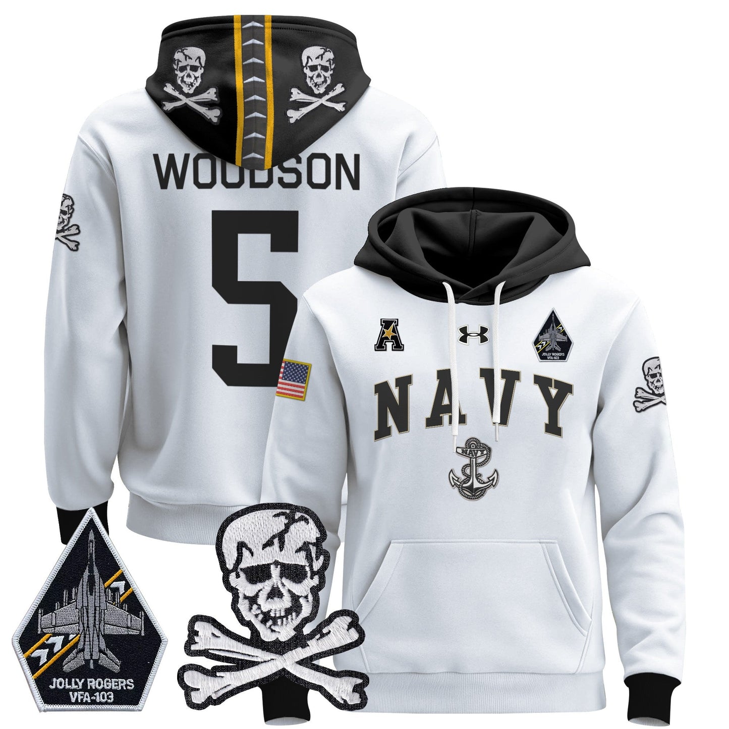 Navy Midshipmen 2024 Pullover Hoodie V4