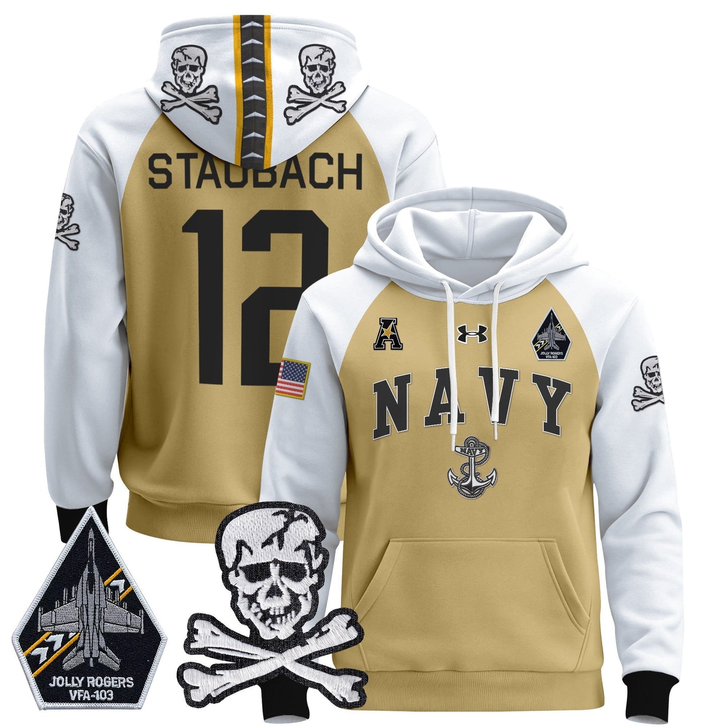 Navy Midshipmen 2024 Pullover Hoodie V4