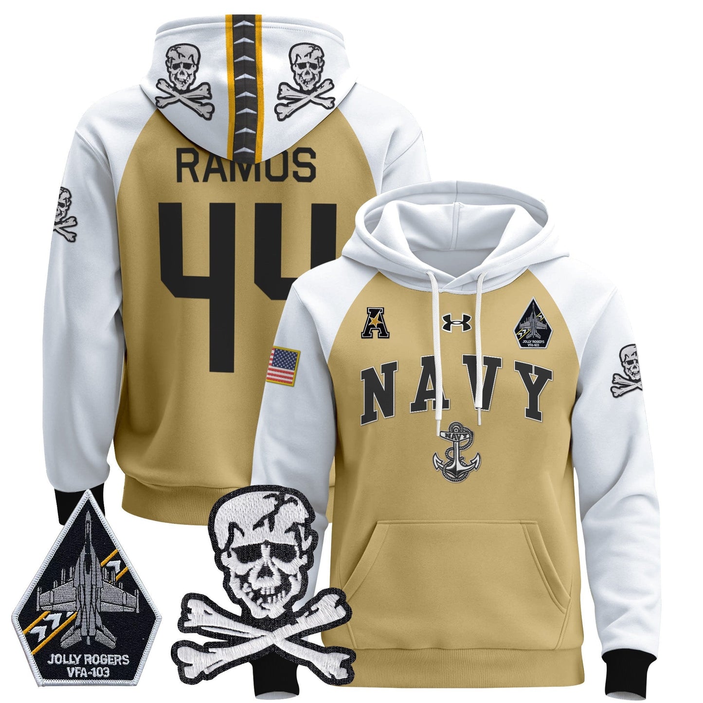 Navy Midshipmen 2024 Pullover Hoodie V4