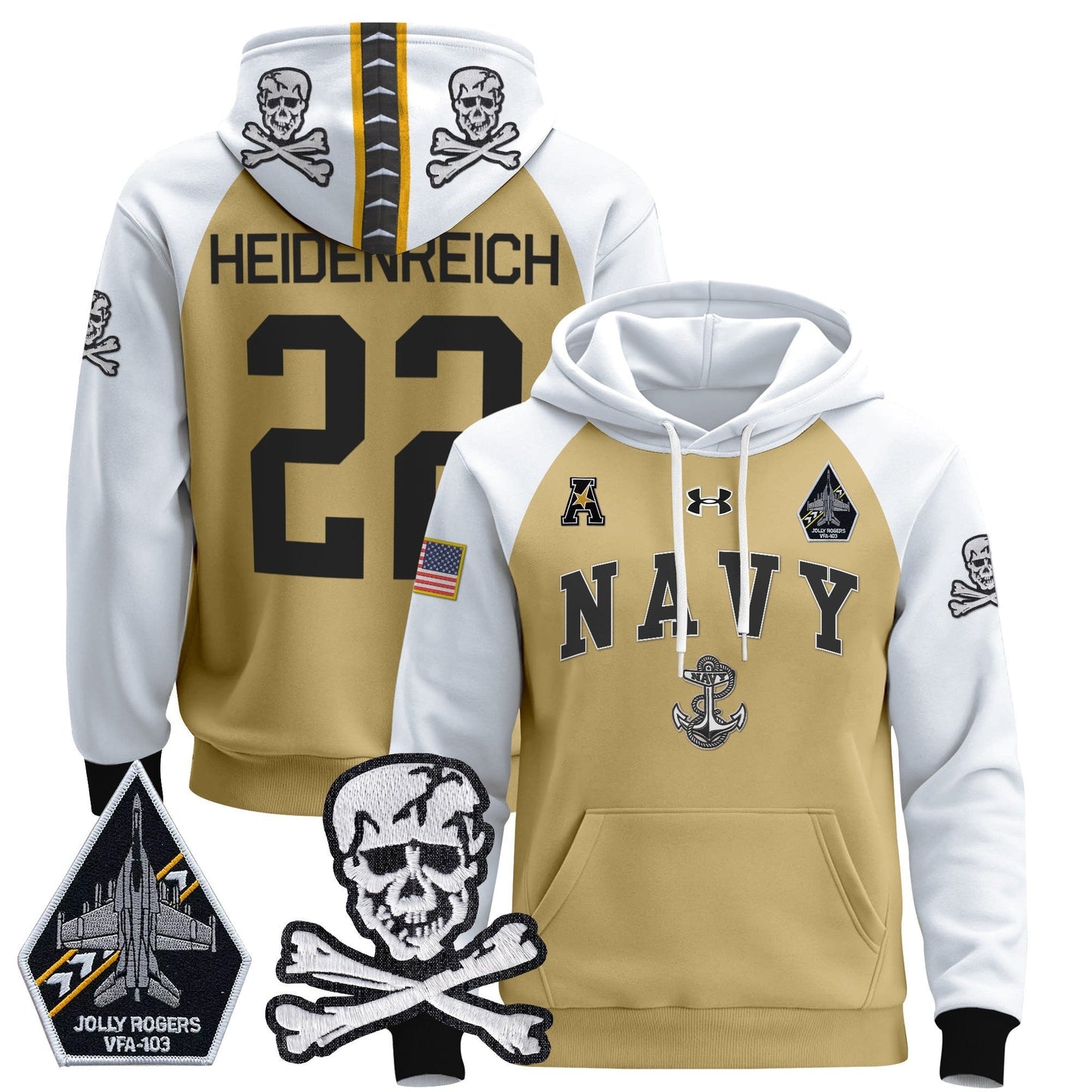 Navy Midshipmen 2024 Pullover Hoodie V4