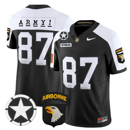 Army Black Knights 101st Airborne Division Patch 2024 Vapor Limited Jersey - All Stitched