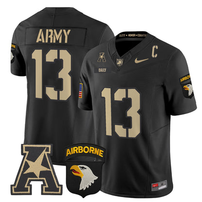 Army Black Knights 101st Airborne Division Patch 2024 Vapor Limited Jersey V2 - All Stitched