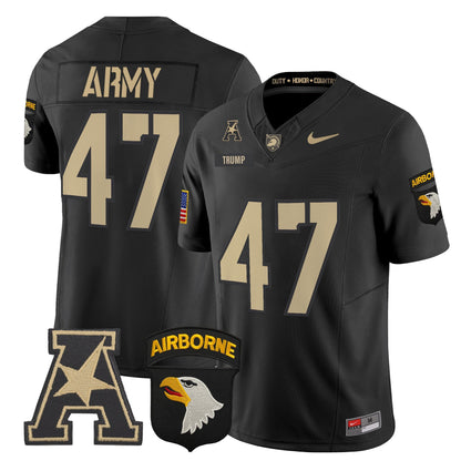 Army Black Knights 101st Airborne Division Patch 2024 Vapor Limited Jersey V2 - All Stitched