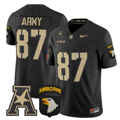 Army Black Knights 101st Airborne Division Patch 2024 Vapor Limited Jersey V2 - All Stitched