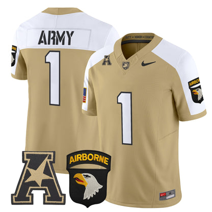 Army Black Knights 101st Airborne Division Patch 2024 Vapor Limited Jersey V2 - All Stitched