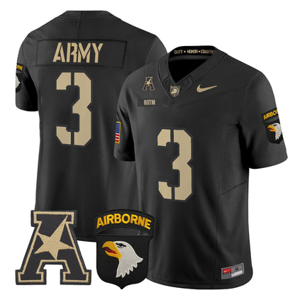 Army Black Knights 101st Airborne Division Patch 2024 Vapor Limited Jersey V2 - All Stitched