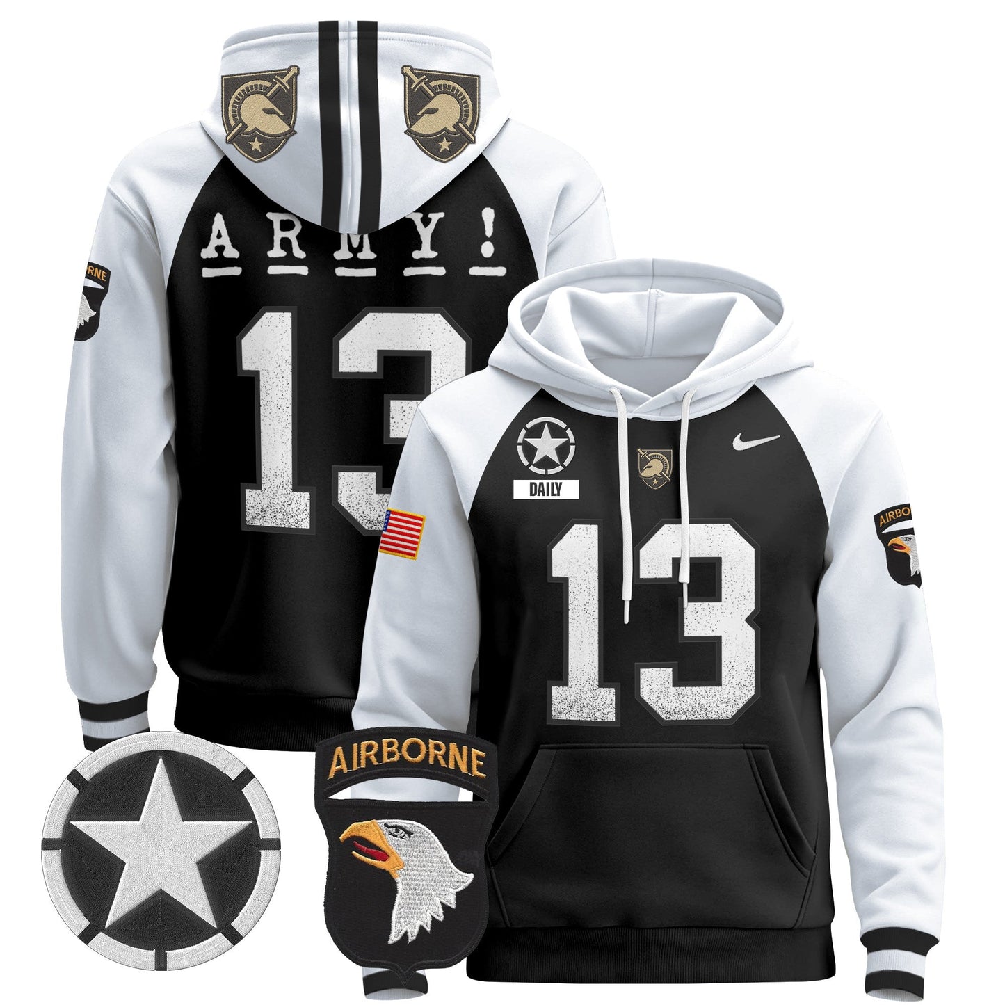 Army Black Knights 2024 Pullover Hoodie V2