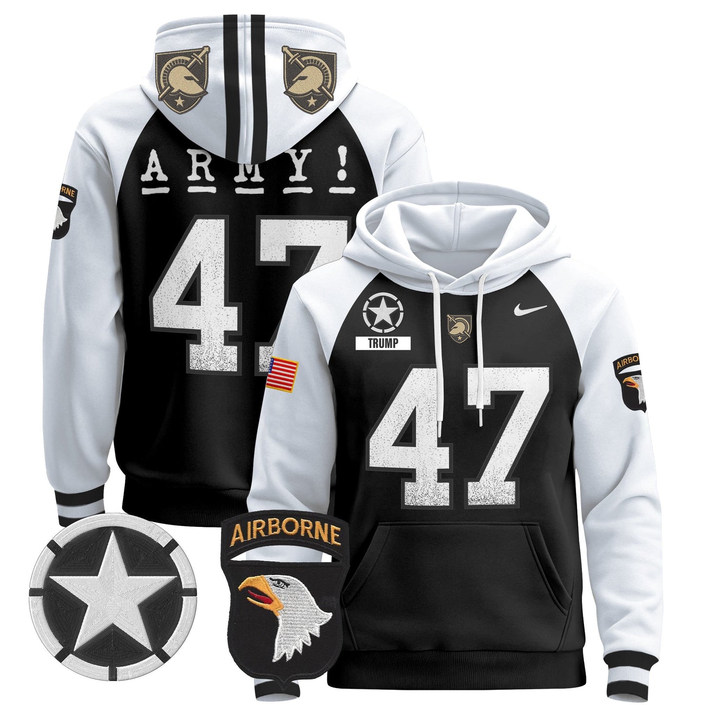 Army Black Knights 2024 Pullover Hoodie V2