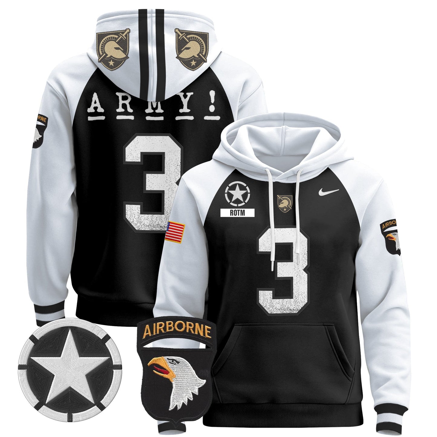 Army Black Knights 2024 Pullover Hoodie V2
