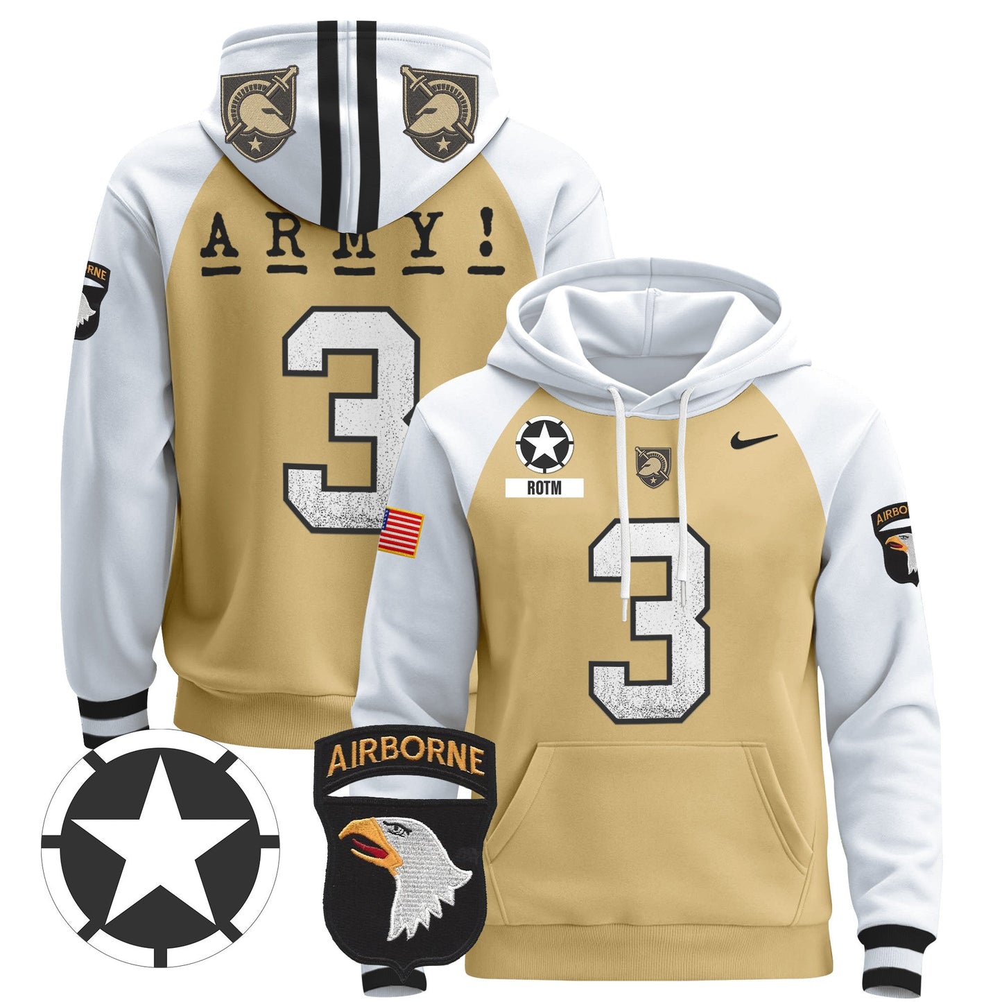 Army Black Knights 2024 Pullover Hoodie V2