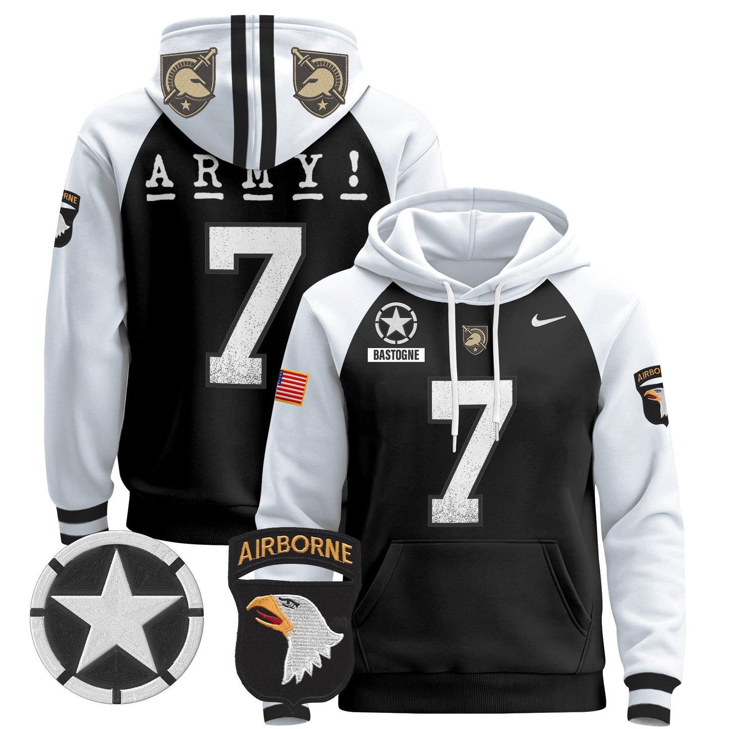 Army Black Knights 2024 Pullover Hoodie V2
