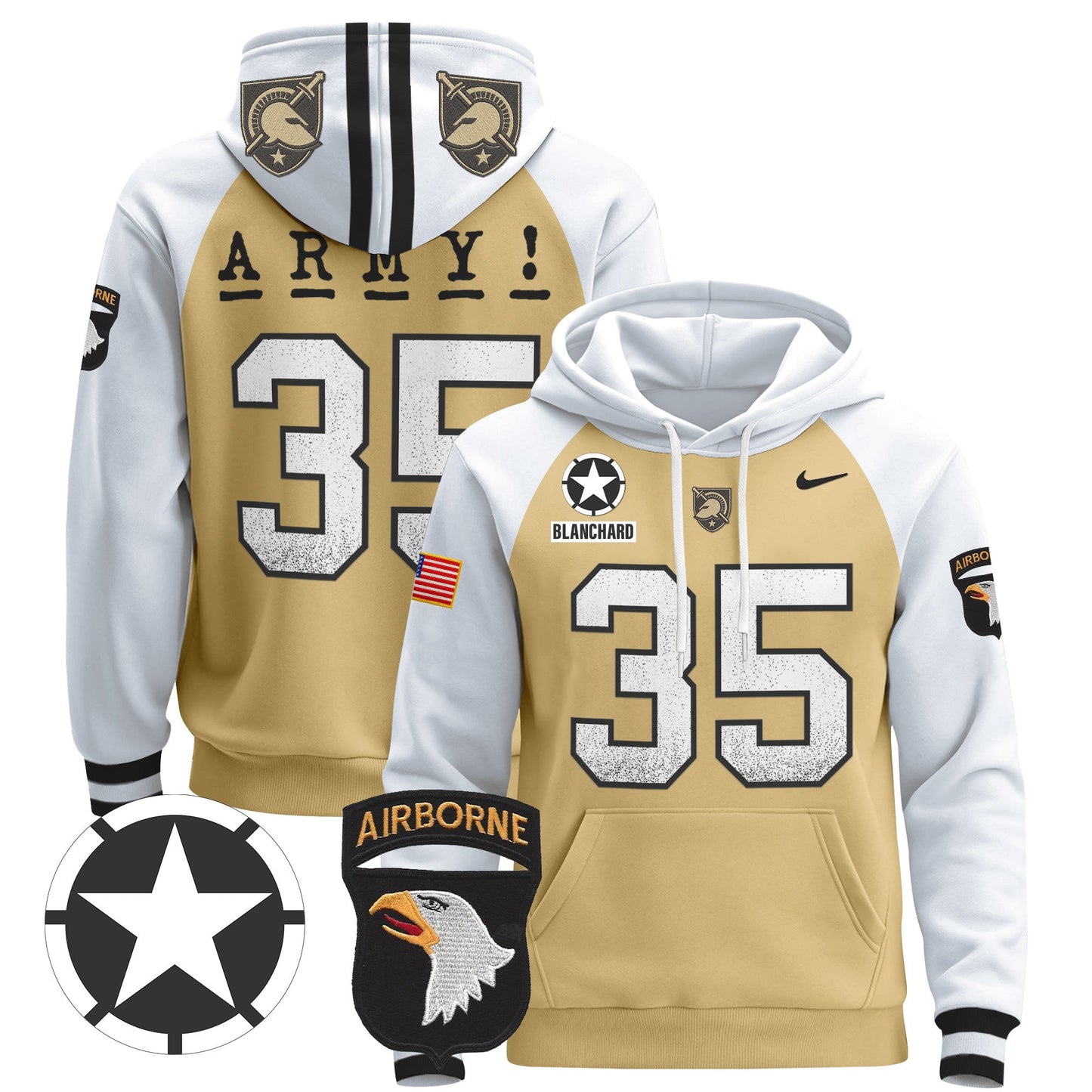 Army Black Knights 2024 Pullover Hoodie V2