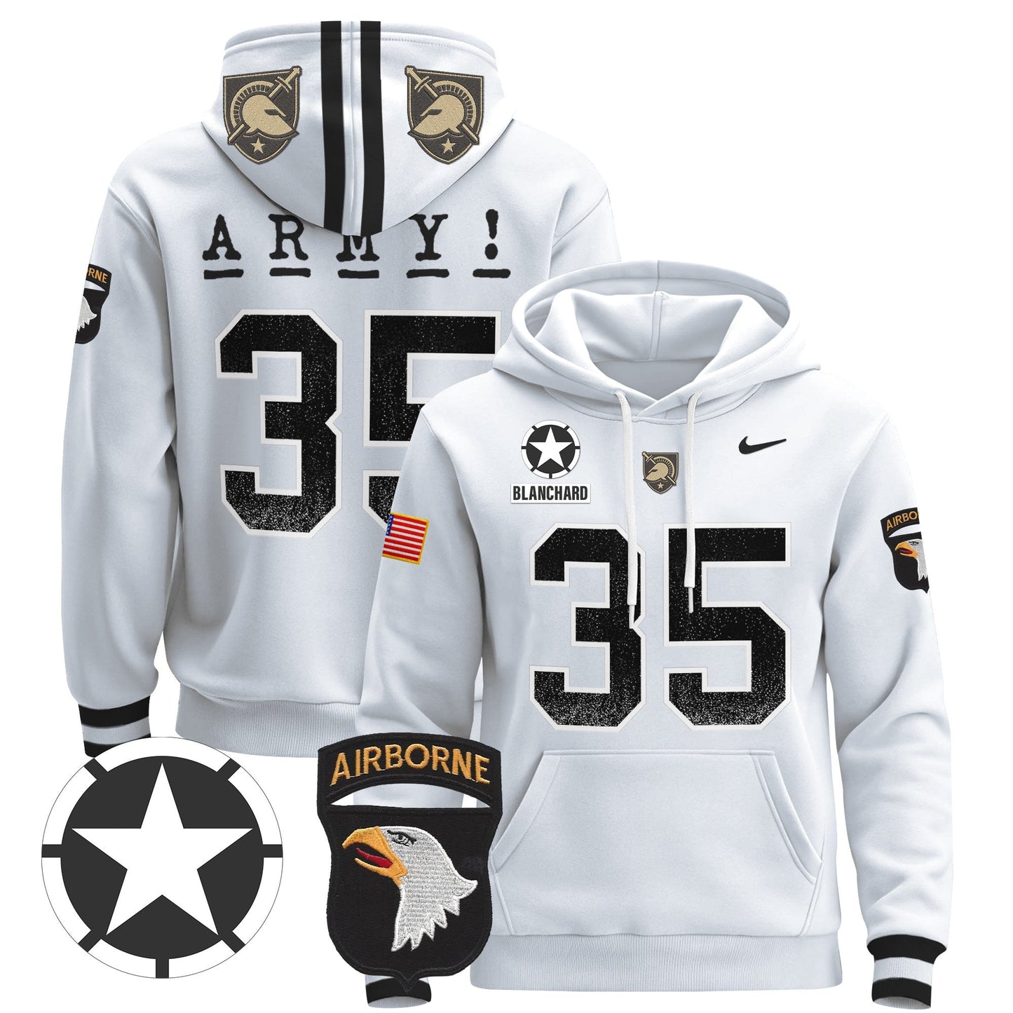 Army Black Knights 2024 Pullover Hoodie V2