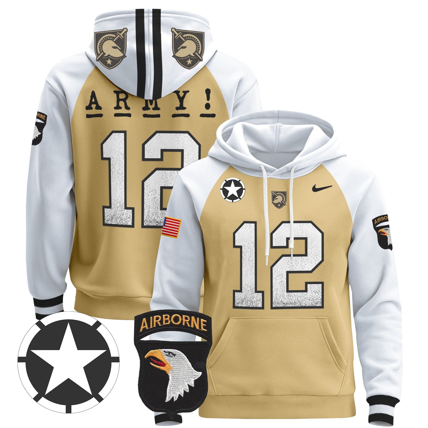 Army Black Knights 2024 Pullover Hoodie V2